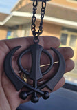 Sikh Gold BlacK Silver KHANDA Large Car hanger Khalsa Singh Kaur Punjabi SS54