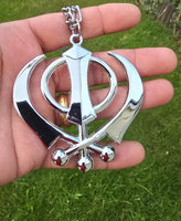 Sikh Gold BlacK Silver KHANDA Large Car hanger Khalsa Singh Kaur Punjabi SS54
