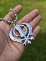 Sikh Gold or Silver plated KHANDA  car hanger  Khalsa Singh Kaur  Punjabi SS51
