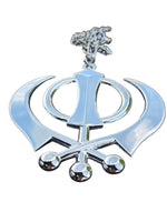 Sikh Gold BlacK Silver KHANDA XLarge Car hanger Khalsa Singh Kaur Punjabi SS53