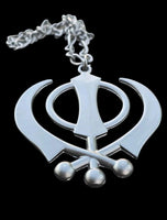 Sikh Gold BlacK Silver KHANDA Large Car hanger Khalsa Singh Kaur Punjabi SS54