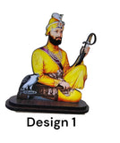 Sikh Wood Carved Photo Guru Nanak Gobind Singh Baba Deep Singh Car Dashboard New OHG