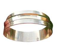 Brass Kara Collar Design One Edge Sikh Bangle Singh Khalsa Wide Heavy Kada H3G