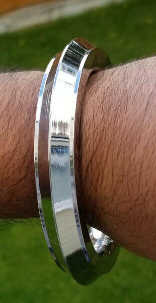 Punjabi Kara | 999 Pure Silver Sikh Khalsa | Handmade Kada | Made In USA - Foto 13