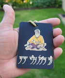 Shaheed Baba Deep Singh Car Mirror HANGER Punjabi Sikh Kaur Wooden Pendant GG1G