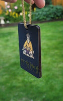 Shaheed Baba Deep Singh Car Mirror HANGER Punjabi Sikh Kaur Wooden Pendant GG1G