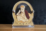 Sikh Wood Ten Guru Nanak Gobind Singh Baba Deep Singh Souvenir Car Dashboard OF24G