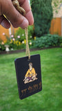 Shaheed Baba Deep Singh Car Mirror HANGER Punjabi Sikh Kaur Wooden Pendant GG1G