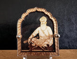 Sikh Wood Ten Guru Nanak Gobind Singh Baba Deep Singh Souvenir Car Dashboard OF24G