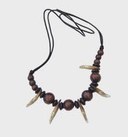Authentic wolf tooth pendant tribal evil eye nazar protection witcher necklace