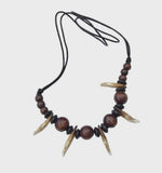 Authentic wolf tooth pendant tribal evil eye nazar protection witcher necklace