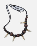 Authentic wolf tooth pendant tribal evil eye nazar protection witcher necklace