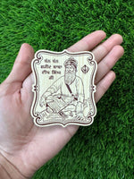 Sikh Wood Engarved Fridge door magnet Souvenir Baba Deep Singh Golden Temple OFB_G