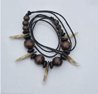 Authentic wolf tooth pendant tribal evil eye nazar protection witcher necklace