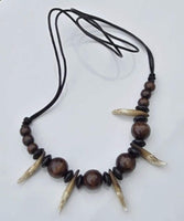 Authentic wolf tooth pendant tribal evil eye nazar protection witcher necklace