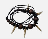Authentic wolf tooth pendant tribal evil eye nazar protection witcher necklace
