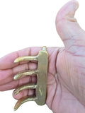 Khalsa Brass Sher Panja Punjabi Sikh Singh Kaur Taksali Lion Baghnakh Shastar