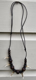 Authentic wolf tooth pendant tribal evil eye nazar protection witcher necklace