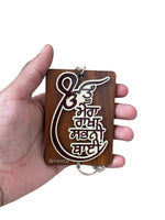Sikh Car Hanger Wooden Ik Onkar Design Tu Mera Rakha Sabhni Thai Pendant ZZ7 NEW