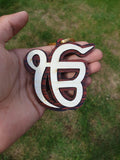 Wooden Sikh Hanger Ik Onkar Car Mirror Pendant Singh Kaur Ornament Khalsa ZZ18