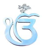 Sikh Gold or Silver Eik Onkar XLarge Car hanger Khalsa Singh Kaur Punjabi SS55