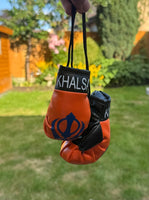 Khanda Boxing Gloves Car Rear View Mirror Hanging Singh Khalsa Pendant ZZ20 NEW