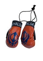 Khanda Boxing Gloves Car Rear View Mirror Hanging Singh Khalsa Pendant ZZ20 NEW
