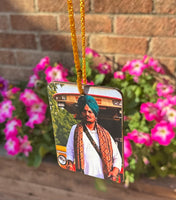 Wooden Car Hanger Sidhu Moosewala 5911 Punjabi Rear View Mirror Pendant ZZ22 NEW
