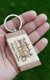 Sikh Key Ring Golden Temple Key chain Punjabi Singh Kaur Khalsa Wood Amritsar OF