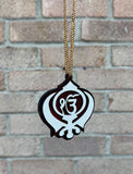 Sikh Wooden Hanger Ik Onkar Khanda Design Car Rear View Mirror Pendant ZZ21 NEW