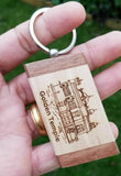Sikh Key Ring Golden Temple Key chain Punjabi Singh Kaur Khalsa Wood Amritsar OF