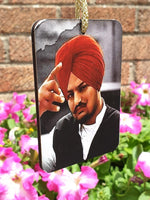Wooden Car Hanger Sidhu Moosewala Punjabi Legend Rear View Mirror Pendant ZZ23