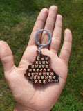 Punjabi Wooden Keyrings Sikh Guru Rakha Chardi Kala Jeevay Punjab Keychains ZZ32