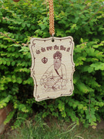 Sikh Car Hanger Wooden Baba Deep Singh Ji Motivation Pendant Car Mirror ZZ37 NEW