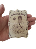 Sikh Car Hanger Wooden Baba Deep Singh Ji Motivation Pendant Car Mirror ZZ37 NEW