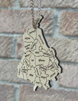 Punjab Map with Gurmukhi Alphabet Car Hanger Sikh Khalsa Punjabi Pendant ZZ38