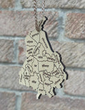 Punjab Map with Gurmukhi Alphabet Car Hanger Sikh Khalsa Punjabi Pendant ZZ38