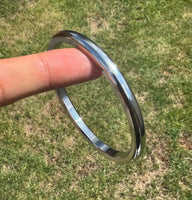 Stainless Steel Kara Smooth Round Thick Sikh Bangle Singh Kaur Punjabi Kada J22G