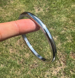 Stainless Steel Kara Smooth Round Thick Sikh Bangle Singh Kaur Punjabi Kada J22G