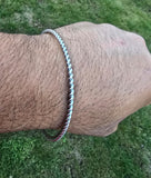 Twisted Rope Kara Sikh Bangle Singh Kaur Khalsa Punjabi Iron Kada Bracelet A24