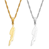 Anniyo 3CM Anguilla Island Map Pendant Necklaces for Women Girls Jewelry Maps #011821