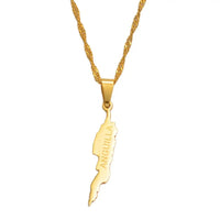 Anniyo 3CM Anguilla Island Map Pendant Necklaces for Women Girls Jewelry Maps #011821