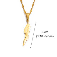 Anniyo 3CM Anguilla Island Map Pendant Necklaces for Women Girls Jewelry Maps #011821