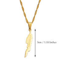 Anniyo 3CM Anguilla Island Map Pendant Necklaces for Women Girls Jewelry Maps #011821