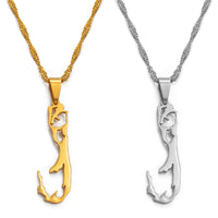 Anniyo Bermuda Map Pendant and Necklaces Trendy Gold Color Silver Color Virgineola Maps Jewelry #014321