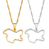 Kashmir Pendant Necklaces Stainless Steel for Women Girls Jewelry #208221