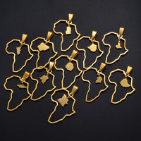 Anniyo Outline Africa Map Pendant Necklace Jewelry Ghana,Nigeria,Congo,Zimbabwe,Liberia,Kenya,Angola,Jamaica,Ethiopia @176921