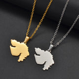 Anniyo Gujarat State of India Pendant Necklaces Jewelry Stainless Steel #351001