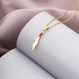 YILUOCD Stainless Steel Map of Syria Pendant Necklace Palestine and Syrian Drip Oil Map Necklace for Women Geography Jewelry
