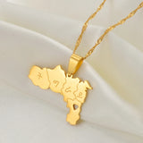 Anniyo Heart Ethiopia Tigray Region Pendant Necklaces Jewelry for Women Girls #237521